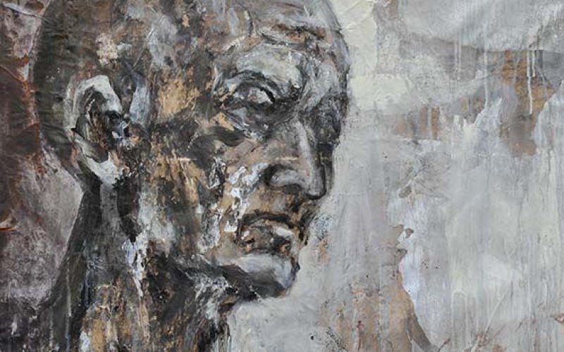 Giovanni Cerri “San Bartolomeo” 2017 - tecnica mista su tela - cm. 115x83